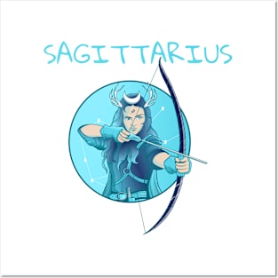 Sagittarius Ice Queen Posters and Art